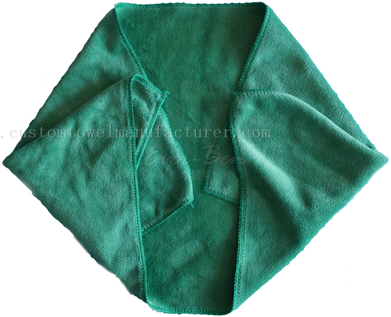 China Bulk Custom Green microfiber towel Supplier|Super Water Absorbent Quick Dry Microfiber Tea Towels Exporter for New Zealand Arabia
